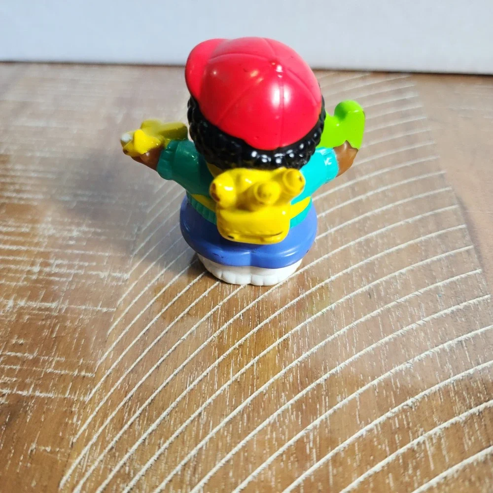 Fisher Price Little People Boy Red Hat Cactus Backpack Figure 2005 Mattel